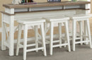 Parker House Americana Modern Everywhere Console with 3 Stools in Cotton image