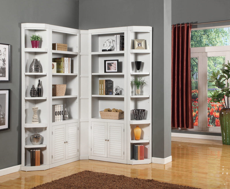 Parker House 5-Piece Boca Corner Bookcase Wall in Cottage White image
