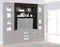 Parker House Washington Heights 66 in. TV Hutch in Washed Charcoal image